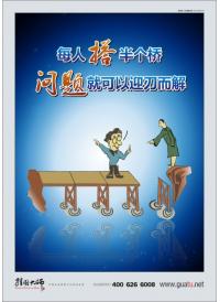 企業(yè)掛圖 每人搭半個(gè)橋，問(wèn)題就可以迎刃而解