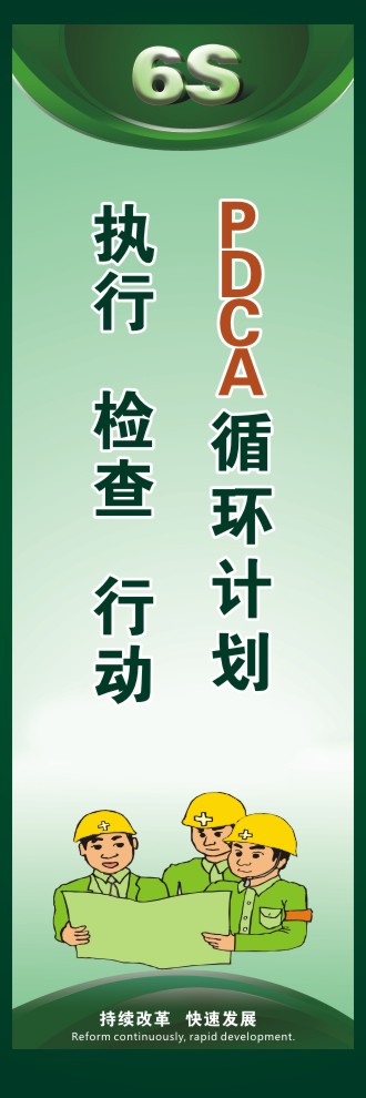 6s宣傳圖片 PDCA循環(huán)計(jì)劃執(zhí)行、檢查、行動(dòng) 