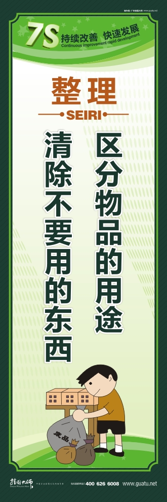 7s圖片 區(qū)分物品的用途 清除不要用的東西