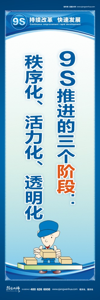 9S推進的三個階段：秩序化、活力化、透明化