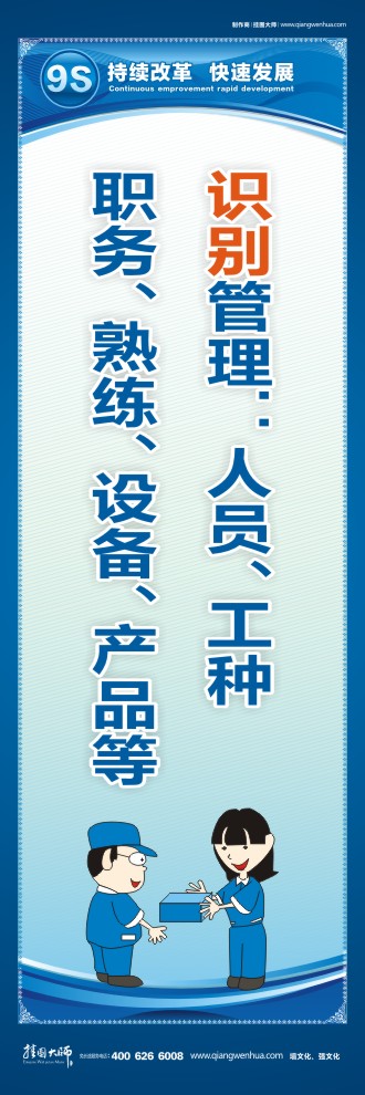 9S識別管理：人員、工種、職務(wù)、熟練、設(shè)備、產(chǎn)品等