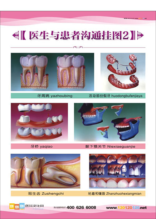 口腔醫(yī)院圖片 牙科門診圖片 口腔科醫(yī)生與患者溝通掛圖